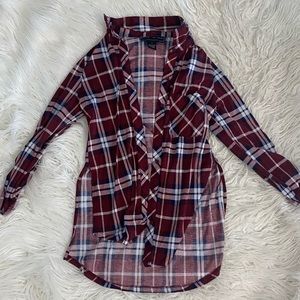 Red long sleeve flannel